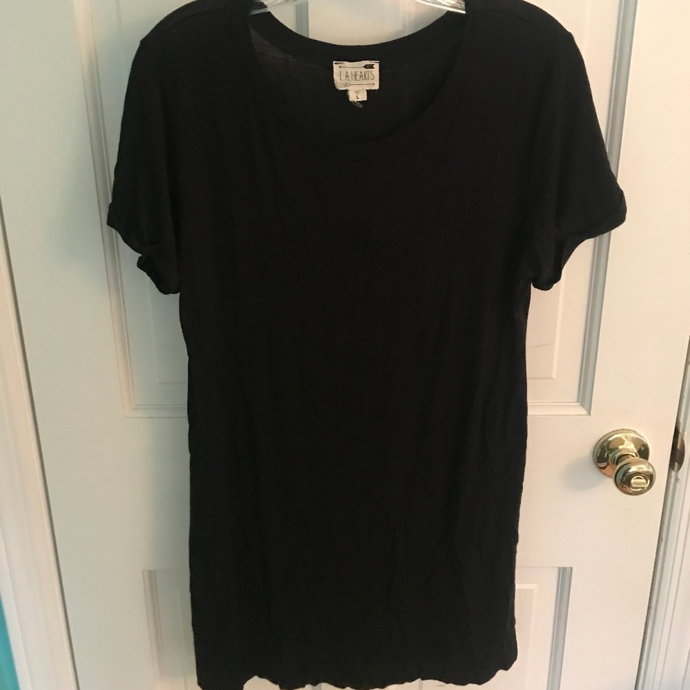 Pacsun LA Hearts Black T-Shirt Dress